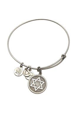 Star Of David Charm Bangle Bracelet By Alex And Ani 2016 Silver-Tone Design
